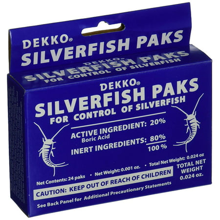 Silverfish Paks DEK1002 (Pack of 2), Boric Acid 20.0% By DEKKO