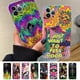 thumbnail image 2 of Funda de teléfono de arte psicodélico colorido para iPhone 8, 7, 6, 6S Plus, X, SE, 2020, XR, XS, 14, 11, 12, 13, Mini Pro Max, 2 of 4