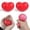 red, variant on Heart Shape Toys, Fidget Squeeze Toys, Ultra-Soft Decompression Sensory Stress Relief Toys