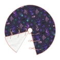 thumbnail image 3 of Halloween Christmas Tree Skirt - Octopus Seahorse Jellyfish Purple 36 Inches Christmas Tree Skirt for Halloween Holiday Indoor Home Christmas Tree Decorations with Three Ribbons, 3 of 7