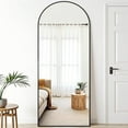 thumbnail image 3 of Mirstory 68"x22" Arched Full Length Floor Mirror Full Body Standing Mirror,Black, 3 of 6