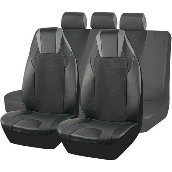 PU Leather Universal Car Seat Covers Breathable And Water Proof Seat Protector Fit For Most Car SUV Truck
