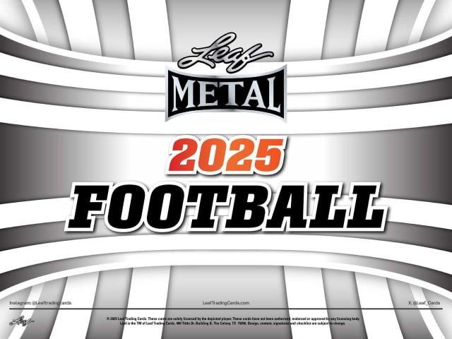 2025 Leaf Metal Football Blaster Box