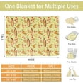 thumbnail image 2 of Pizza Blanket Flannel Throw Blanket Soft Bed Blanket for Home Decor Couch Sofa Bed Colorful Food Print Blanket for Party Traveling Camping, Novelty Gift for Foodies Kids Teens and Adults -50''x60'', 2 of 6