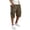 Coffee01, variant on Dwelliawo Mens Capri Pants Lightweight Elastic Waist Shorts Multi-Pockets Long 3/4 Pants Summer Hiking Capri Below Knee Pants Wine M