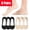 Light Gray_009, variant on 6 Pairs No Show Socks for Women Cotton Blend Breathable Footies Bootie Liner Non Slip Heel Grip Socks for Loafers Flats Heels
