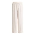 thumbnail image 5 of Time and Tru Women's and Women's Plus Wide Leg Linen Blend Pants, 29" Inseam, Sizes XS-4X, 5 of 5