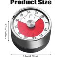 thumbnail image 3 of Queen King Kitchen Timer Magnetic,visual Timer For Kids,60-minute Visual Countdown Timer With Loud Alarm,magnetic Back Stainless Steel Face,kitchen Ti, 3 of 5