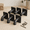 8 inch 6 pack-6 Pack, variant on 12 inch 6 Pack Industrial Pipe Shelf Brackets, Black Iron Rustic Wall Mounted DIY Shelving