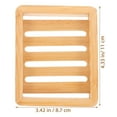 thumbnail image 2 of Amosfun 2 Pcs Bathroom Soap Dish Bamboo with Water Filtration for Shower, 2 of 8