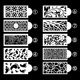 thumbnail image 5 of Yoone - Plantilla para tartas (10 unidades), duradera y suave, herramienta de decoración para hornear, plantilla de encaje para cocina, 5 of 6