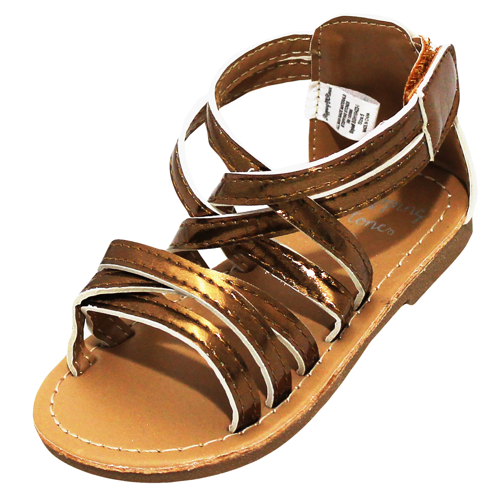 girls bronze sandals