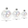 thumbnail image 6 of 30 Pcs Iridescent Ball Ornaments Clear Christmas Balls Plastic Hanging Bubble Balls for Tree Party Indoor/Outdoor Decor, 6 of 8