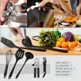 thumbnail image 4 of Camping Cooking Essentials Utensils Set - Camp Cookware Kitchen Accessories Kit, Camper Gear Must Haves, Stainless Steel & Silicone, RV Car Portable Outdoor Equipment Tool, 4 of 6