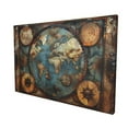 thumbnail image 3 of 16x24 inch Canvas Poster Wall Decor Vintage Earth Map,Family Room Decor Study Accessory,Retro Style Earth Map Oil Paintings On Canvas Wall Art,For Apartment,Study,Campus Wall Art Prints Decor, 3 of 6