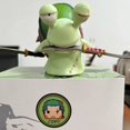 thumbnail image 5 of Figura de acción de Anime One Piece Den Den Mushi Zoro de 11-12 cm, juguete de colección de PVC con forma de gusano y caracol, 5 of 5