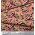 thumbnail image 2 of Soimoi Rayon Crepe Fabric Leaves & Texture Print Sewing Fabric Yard 46 Inch Wide, 2 of 2