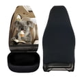 thumbnail image 2 of Uourmeti Koala Ice Cream Print Front Car Seat Cover 1 Piece Cars Trucks Vans SUV Automobiles Durable Colorfast Suitable for Sedan Vehicle, 2 of 6