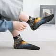 thumbnail image 2 of Pofeuu Golden White Fire Dragon Print 30cm Socks, Adult Running Hiking Socks for Youth and Adult, 2 of 7