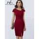 thumbnail image 2 of Nice-forever-vestido ceñido de verano para mujer, elegante vestido liso con abertura frontal para oficina, Formal, Vintage, ajustado, B700, 2 of 7