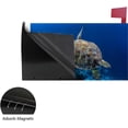 thumbnail image 4 of Coolnut Mailbox Covers, Magnetic Standard Size Sea Turtle Swimming Above Coral Reef Seasonal Mail Wraps for Home Outdoor Decor, 20.7"x18.03", 4 of 5