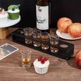 thumbnail image 4 of 6 Hole Acrylic Shot Glass Holder 1.6 inch ID Shot Glass Display Stand Shot Glass Storage Organizer Shot Glass Display Bar Accessories Shot Glass Serving Tray for Party Bar Restaurant, 4 of 9