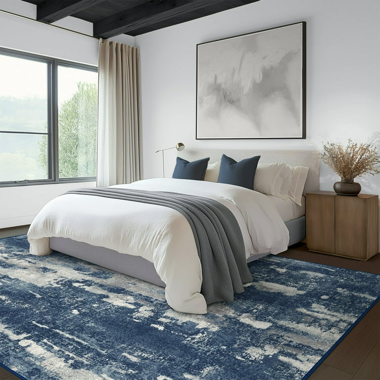 ラグ・カーペット the Apartment blue Lottery Rug Original KUETH - Walmart.com
