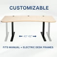 thumbnail image 4 of VIVO Light Wood 63" x 32" Table Top for Adjustable Standing Desk Frames, 4 of 5
