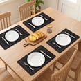 thumbnail image 3 of Unique Bargains 4pcs Washable Kitchen Table Mat Black 15.7"x11.8", 3 of 6
