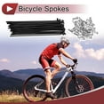 thumbnail image 2 of 38 Set 14G Bicycle Spokes 120mm Bike Wheel Spokes Carbon Steel Black, 2 of 7