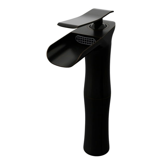 Novatto GF-365ORB Victoria Single Lever Waterfall Vessel Faucet, Oil Rubbed Bronze