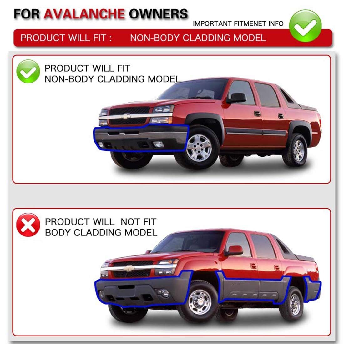 Headlight Assembly For 2003-2006 Chevy Avalanche// 2003-2007 Chevy Silverado 1500HD// 2003-2006 Chevy Silverado 2500HD Front Signal Light Included Not for Body Cladding Models