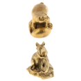 thumbnail image 1 of 2x Latón Zodiaco Chino Animal Estatuilla Ornamento Estatua Cerdo + Sunnimix Ornamento del animal del zodiaco chino, 1 of 8