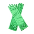 thumbnail image 3 of One Size Kids Long Satin Gloves with Bow Decor Dress Up Gloves, 3 of 3