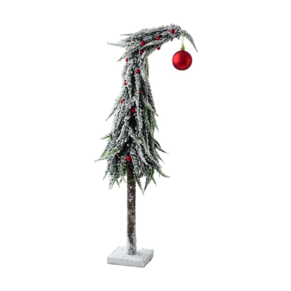 HOMYL Artificial Whimsical Xmas Tree Christmas Decoration for Farmhouse Restaurant 15x60 cm