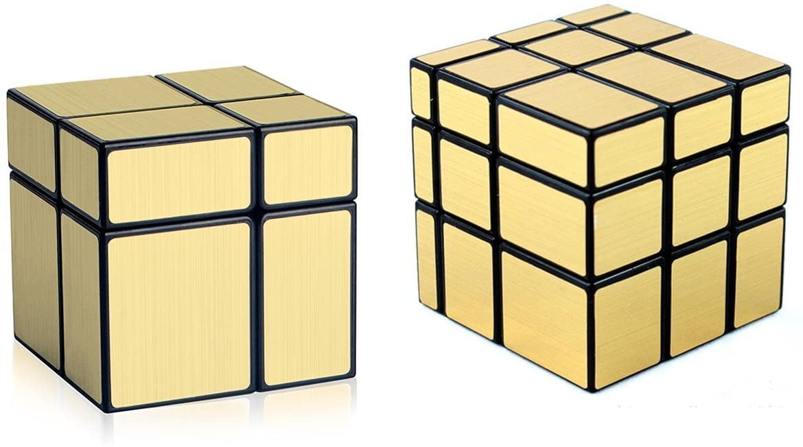 2x2 3x3 Mirror Blocks 2x2x2 3x3x3 Speed Cube D-FantiX Shengshou Mirror Cube Set 