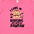 thumbnail image 4 of Inktastic Monkey I Love Hanging out with My Pawpaw Boys or Girls Baby T-Shirt, 4 of 5