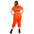 thumbnail image 2 of Inmate Orange Prisoner Plus Size Costume, 2 of 3