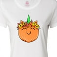 thumbnail image 4 of Inktastic Pumpkin Unicorn for Halloween and Thanksgiving Women's T-Shirt, 4 of 5
