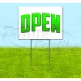 thumbnail image 1 of Open (18" x 24") Yard Sign, Includes Metal Step Stake, 1 of 6