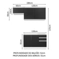 thumbnail image 3 of Cocina Integral Completa Modular Madesa Glamy 180cm BN 09, 3 of 4