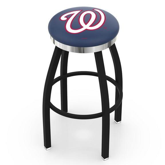 Washington Nationals 25" Swivel Counter Stool with Chrome Accent