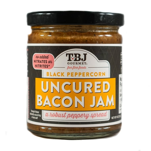 Tbj Gourmet Jam Bacon Black Pepper,9Oz (Pack Of 6)