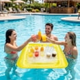 thumbnail image 5 of Inflatable Pool Cooler, Floating Ice Serving Tray for Drinks and Snacks, Thickened PVC Pool Party Beach Lake Accessory, 5 of 7