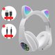 thumbnail image 3 of Monstrate Auriculares con orejas de gato con micrófono Bluetooth 5,0, auriculares inalámbricos con cancelación de ruido RGB, Gamer, adultos, niños y Cables de audio/vídeo No.02, 3 of 8