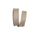thumbnail image 1 of Reliant Ribbon 92694W-750-09J Burlap Value Wired Edge Ribbon - Natural - 1.5 in. x 25 yards, 1 of 1