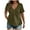 Army Green, variant on Fanxing V Neck Plus Size Tees for Women Curvy Gray Ice Cool Fiber Short Sleeve Tunics Summer Tops 3D Tailoring
