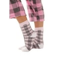 thumbnail image 4 of Just Love Womens Ultra-Soft Pajama Pant Set with Matching Socks (Pink Charcoal - Buffalo Plaid, 3X), 4 of 4