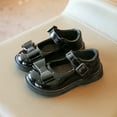 thumbnail image 5 of GiLiling Girls Mary Jane Dress Shoes, Round Toe Girls Flats with Bowknot Adjustable Buckle Strap Non-Slip Sole School Party Shoes (Black, 8 Years), 5 of 8