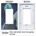 thumbnail image 3 of Yayeee Rocker Switch Wall Plate 1-Gang 4.6"x2.9" Home Decorative Outlet Cover, Blue Planet, 3 of 6